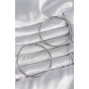 Mey İthalat® 316 Çelik Gümüş Renk 63 mm Halka Model Kadın Küpe