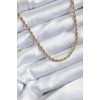Mey İthalat® 316L Çelik Gold Renk 60 cm Burgu Model Kadın Kolye