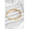 Mey İthalat® 316L Çelik Gold Renk 65 mm Kadın Kelepçe Bileklik