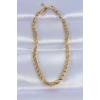 Mey İthalat® 316L Çelik Gold Renk Arpa Model Kolye
