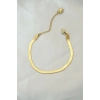 Mey İthalat® 316L Çelik Gold Renk İtalyan Zincirli Bileklik