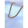 Mey İthalat® 316L Çelik Gold Renk Kral Zincir Model Erkek Kolye