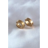 Mey İthalat® 316L Çelik Gold Renk Sıkıştırmalı Erkek Küpe