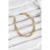 Mey İthalat® 316L Çelik Gold Renk Zincir Erkek Bileklik