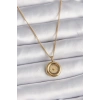Mey İthalat® 316L Çelik Gold Renk Zincir Gold Altın Model Kadın Kolye