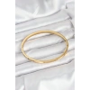 Mey İthalat® 316L Çelik Gold Renk Zirkon Taşlı 65 mm İnce Kadın Kelepçe Bileklik