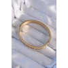 Mey İthalat® 316L Çelik Gold Renk Zirkon Taşlı Model Kelepçe