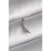 Mey İthalat® 316L Çelik Gümüş Renk Çivi Model Piercing