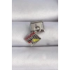Mey İthalat® 316L Çelik Gümüş Renk Sallantı Defter Figür Nomination Charm