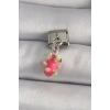 Mey İthalat® 316L Çelik Gümüş Renk Sallantı Ejder Meyvesi Model Nomination Charm