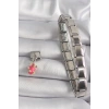 Mey İthalat® 316L Çelik Gümüş Renk Sallantı Ejder Meyvesi Model Nomination Charm
