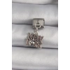 Mey İthalat® 316L Çelik Gümüş Renk Sallantı New York Yazı Model Nomination Charm