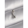 Mey İthalat® 316L Çelik Gümüş Renk Topçuk Model Piercing
