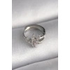Mey İthalat® 316L Çelik Gümüş Renk Zirkon Taşlı Deniz Yıldızı Model Tragus Piercing