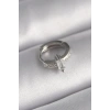 Mey İthalat® 316L Çelik Gümüş Renk Zirkon Taşlı Tragus Piercing