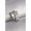 Mey İthalat® 316L Çelik Gümüş Renk Zirkon Taşlı Tragus Piercing