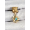 Mey İthalat® 316L Çelik Sallantılı Ay Ve Güneş Model Gold Renk Nomination Charm