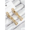 Mey İthalat® 316L Çelik Sallantılı Tifany Model Gold Renk Kadın Küpe