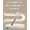 Mey İthalat® 360° Ayarlanabilir Çok Fonksiyonlu Duş Başlığı