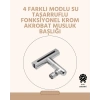 Mey İthalat® 360° Dönüşlü Su Akışı Başlığı | 4ü 1 Arada Kullanım