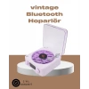 Mey İthalat® 360° Sesli Kablosuz Hoparlör – Retro Tasarım ve Projektör Işığı