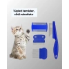 Mey İthalat® 4 Parçalı Evcil Hayvan Tarak Seti – Paslanmaz Çelik Dişli, Ergonomik Saplı