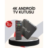 Mey İthalat® 4K Android TV Box – Akıllı Medya Oynatıcı, 2GB RAM, 16GB Hafıza, Wi-Fi Destekli