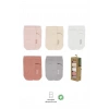 Mey İthalat®   5li Penye Soket Kutulu Basic Çorap 10131 Pudra
