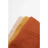 Mey İthalat® 6lı Müslin Mendil 20x20 cm 90106 Kiremit Bej Hardal