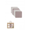 Mey İthalat® 6lı Müslin Mendil 20x20 cm 90106 Taş Ekru Antrasit