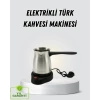 Mey İthalat® 800W Paslanmaz Elektrikli Cezve Gizli Rezistans ve Ergonomik Kulp