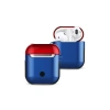 Mey İthalat®   Airpods 2 (2.nesil) 3in1 Kılıf - Lacivert-Kırmızı