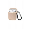Mey İthalat®   Airpods 2 (2.nesil) Sert Silikon Kılıf - Bej