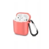 Mey İthalat®   Airpods 2 (2.nesil) Sert Silikon Kılıf - Fuşya