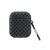 Mey İthalat®   Airpods 2 (2.nesil) Spor Delikli Kılıf - Siyah-Siyah