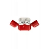Mey İthalat®   Airpods 3 (3.nesil) Basmalı Kılıf - Kırmızı