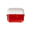 Mey İthalat®   Airpods 3 (3.nesil) Basmalı Kılıf - Kırmızı-Beyaz