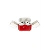 Mey İthalat®   Airpods 3 (3.nesil) Basmalı Kılıf - Kırmızı-Beyaz