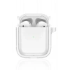 Mey İthalat®   Airpods 4 (4.nesil) Shiny Şeffaf Kılıf - Beyaz