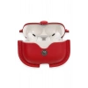 Mey İthalat®   Airpods Pro 2 (2.nesil) Çanta Deri Kılıf - Kırmızı
