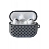 Mey İthalat®   Airpods Pro 2 (2.nesil) Spor Delikli Kılıf - Gri-Siyah