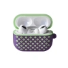 Mey İthalat®   Airpods Pro 2 (2.nesil) Spor Delikli Kılıf - Lila-Yeşil