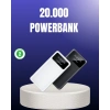 Mey İthalat® Akıllı LCD Ekranlı 20.000mAh Powerbank PD + USB + Type-C