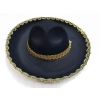 Mey İthalat®  Altın Renk Şeritli Meksika Mariachi Latin Şapkası 55 cm Çocuk