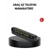 Mey İthalat® Alüminyum Kasa Gri Çevirmeli Araç İçi Telefon Numaratörü