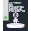 Mey İthalat® Astronot Tasarımlı Gün Batımı Efektli Şarjlı LED Lamba