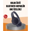 Mey İthalat® Ayarlanabilir Baş Bantlı Kablosuz Kulak Üstü Kulaklık