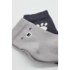 Mey İthalat®  Bear Penye Soket Çorap 2Li BS10116 Gri