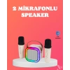 Mey İthalat® Bluetooth 5.0 Destekli Kablosuz Karaoke Hoparlör