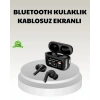 Mey İthalat® Bluetooth 5.3 ANC Kablosuz Kulaklık – Dokunmatik Kontrol, Dijital Ekran ve Uzun Pil Ömrü